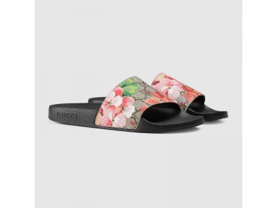 floral slide sandal