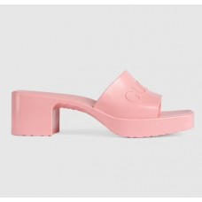 GG rubber slide sandal