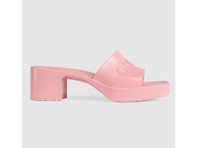 GG rubber slide sandal